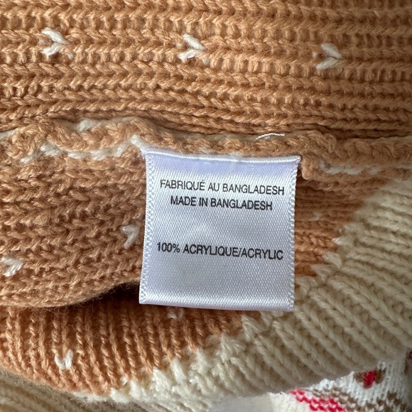 My Style - Cream Women Winter Snowflake Knit Cardigan - Picture 7 of 8